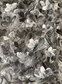 Œuvre contemporaine nommée « Fleurs monochrome », Réalisée par PATHOUY