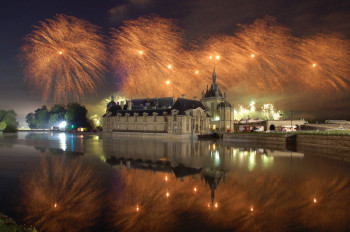 Œuvre contemporaine nommée « Nuit feu a Chantilly », Réalisée par WHITE TIGER 60