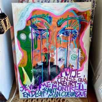 Œuvre contemporaine nommée « Hôtel california », Réalisée par BAIXELART