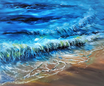 Œuvre contemporaine nommée « DOUCES VAGUES », Réalisée par SYRèNE