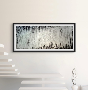 Œuvre contemporaine nommée « Silver Rain », Réalisée par ART11I