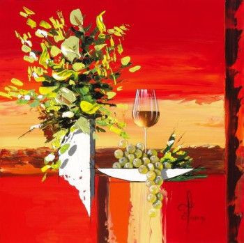 Œuvre contemporaine nommée « bouquet et coupe 1 », Réalisée par FRANçOIS LASSERE