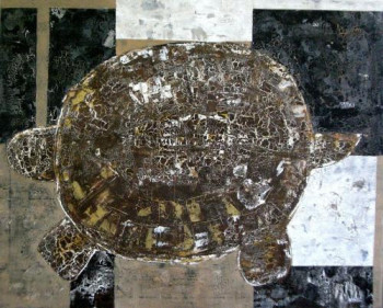 Œuvre contemporaine nommée « Tortue », Réalisée par SAM