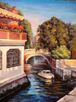 Œuvre contemporaine nommée « Venetian bridge », Réalisée par OXANA