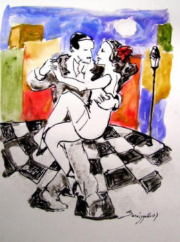 Œuvre contemporaine nommée « TANGO MAS », Réalisée par SARANGELLO