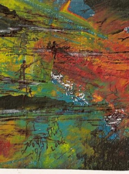 Œuvre contemporaine nommée « paysage 2 2 », Réalisée par AKHARROUB