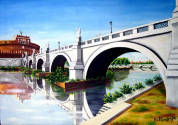 Œuvre contemporaine nommée « Ponte Sant Angelo 49-2005 », Réalisée par GBELLUCCI