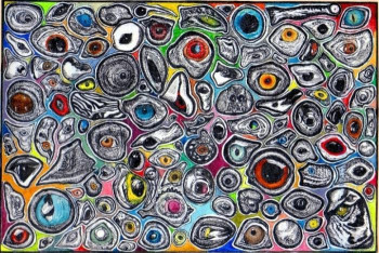 Œuvre contemporaine nommée « Yeux », Réalisée par CHLOé YZOARD