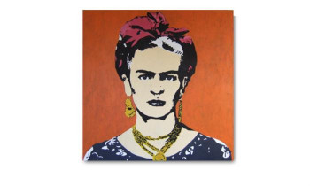 Œuvre contemporaine nommée « FRIDA », Réalisée par JOTA