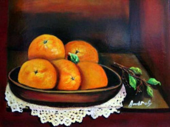 Œuvre contemporaine nommée « 5 oranges », Réalisée par AMARELY