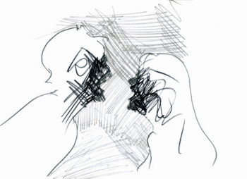 Œuvre contemporaine nommée « Querelle entre HB et 3B (série-extrait)-2008- », Réalisée par ALAIN MERCIER