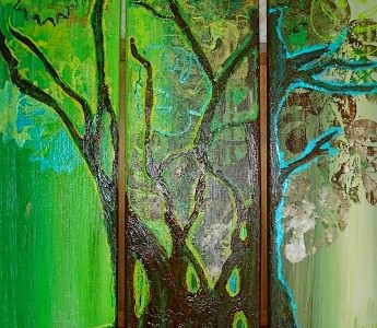 Œuvre contemporaine nommée « Auprès de mon arbre », Réalisée par MANOU