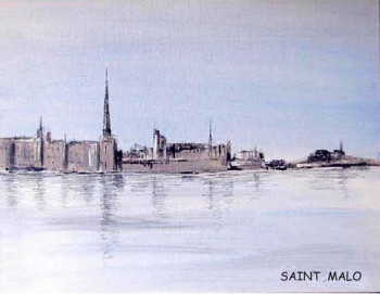 Œuvre contemporaine nommée « Saint malo », Réalisée par CLAUDE POTIGNON