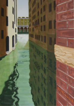 Œuvre contemporaine nommée « quartier CANNAREGIO », Réalisée par STINCKWICH