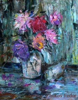 Œuvre contemporaine nommée « Flowers », Réalisée par ZHUKOV FEDOR