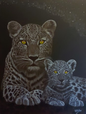 un-leopard-et-son-petit-sur-toile-100-coton-340-gm2-peinture-originale-acrylique