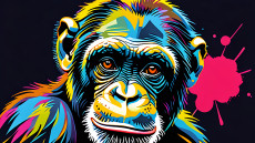 chimpanze-pop-art