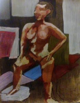 Œuvre contemporaine nommée « The model », Réalisée par ASMA H.