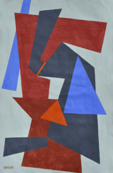 Œuvre contemporaine nommée « composition N°1232 », Réalisée par BAUGIER