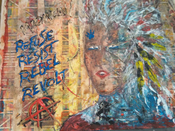 Œuvre contemporaine nommée « PunK Women », Réalisée par LEDAV